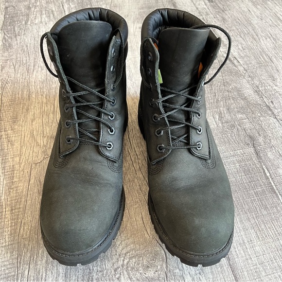 Timberland Classic Leather Boots Black Size 10 - Picture 14 of 15